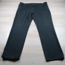 34 Heritage Jeans Mens 44x34 Black Stretch Pants Cotton Blend 5 Pocket Outdoor *