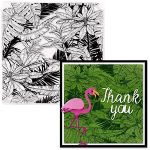 Leaves Background Clear Stamps Leaf Rubber Plant Stamps DIY Scrapbooking Card - Picture 1 of 5
