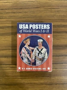 USA Plakate des Ersten & Zweiten Weltkriegs Souvenir Spielkarten 54 Bilder Militärgeschichte - Bild 1 von 2