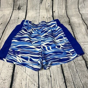 Under Armour Shorts Small Loose Heat Gear Active Wear Youth Striped Drawstring - Picture 1 of 5
