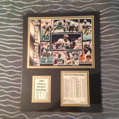 "NEW SEALED" NEW ORLEANS SAINTS 1995 WESTERN DIV CHAMPS  LTD PHOTO PRNT 14”x11”  - Image 1 of 4