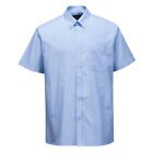 Portwest Oxford shirt with short sleeves. Colour sky blue,  15inch.
