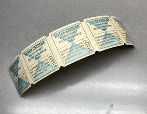 Vintage Elitch’s Amusement Park Ticket 5 Tickets Denver Colorado - Picture 1 of 6