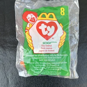 Scoop the Pelican toy Ty Beanie Babies #8 new 1998 McDonalds Happy Meal  - Picture 1 of 2