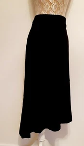 Falda Jersey TOGETHER Negra Asimétrica Cintura Elástica Talla 12 Nueva con Etiquetas - Imagen 1 de 3