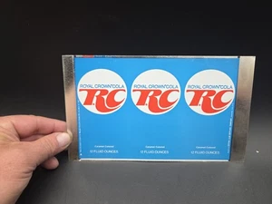 Vintage RC Cola Royal Crown Unrolled Sheet Soda Pop 12oz Flat Rare Steel Magneti - Picture 1 of 6