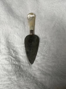 Vintage Perlmutt/Sterling Edelstahl Klinge Kuchen Käse Messer Servierer 5,5" - Bild 1 von 9