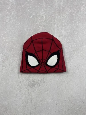 Rare Spider Man Y2K Marvel Big Logo Eye Beanie Hats One Size - Image 1 of 4
