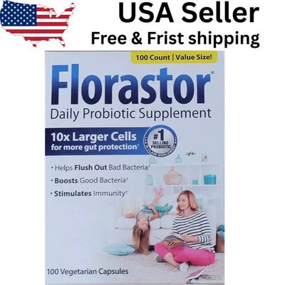 Suplemento probiótico diario Florastor - 100 cápsulas vegetales - caducidad 1/2027 Foto 1 de 3
