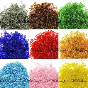 50g Glass Seed Beads Silver Lined 2mm (11/0 ) 3mm (8/0) 4mm (6/0) UK Stock - Picture 1 of 15