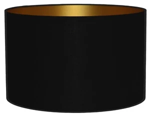 Lampenschirm für Stehlampe, Hängelam Zylinder 13-50 E27/E14 Schwarz Gold MIRANO - Bild 1 von 56