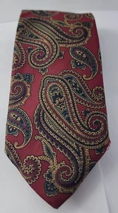 Robert Talbott Best of Class Red Paisley Tie Hand Sewn Imported Silk Made in USA - Picture 1 of 4