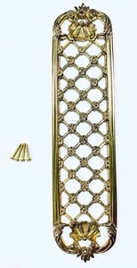 Brass Finger Plate from Brass Art Period Louis XV style 295x73x5mm Polished - Picture 1 of 16
