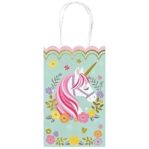 Magical Unicorn Party Paper Lolly Loot Treat Favour Gift Bags (pack of 10) - Picture 1 of 1