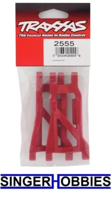 Traxxas 2555r Suspension Arms Rear HD 2 RED NITRO Rustler/Stampede, Slash TRA1 - Image 1 of 2