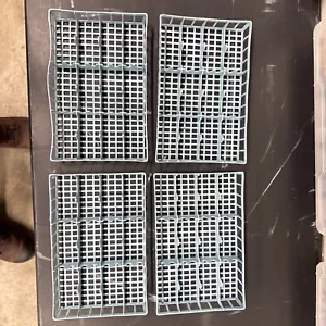 4 Matchbox Hot Wheels 1:64 Diecast Car Blue Plastic Storage Trays VINTAGE - Picture 1 of 9