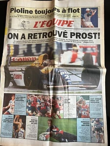 L'Equipe Journal 26/04/1993; Pioline vainqueur d'Edberg/ Beblo/ Rominger - Bild 1 von 1