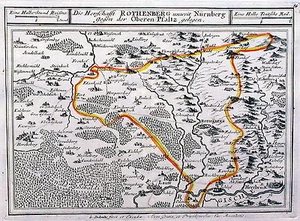 Antique map, Bodenehr, Rothenburg - Picture 1 of 1