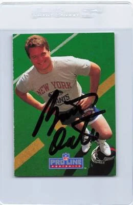 1991 Pro Line Portraits #191 Bart Oates Giants Signed Auto *K6945 - Image 1 of 2