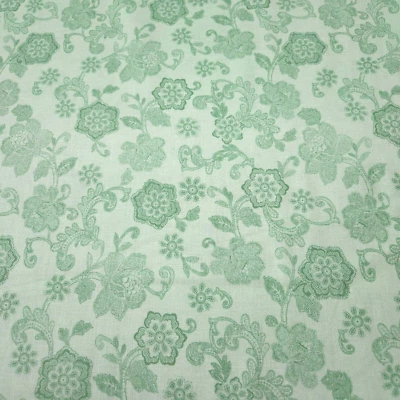 绿色花卉 BTY Kensington Studios 绗缝宝藏色调 — 第 1/3 张图片