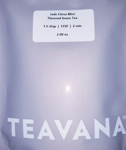 🍊 NEW! TEAVANA 2 OZ JADE CITRUS MINT SEALED GRAY TEA BAG 🍊🍃 LOOSE LEAF 💚☕ - Picture 1 of 5