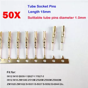 50 piezas para pasadores de tubo Nixie/VFD chapados en oro de 1 mm IN-12 IN-18 QS30-1 QS27-1 - Imagen 1 de 10