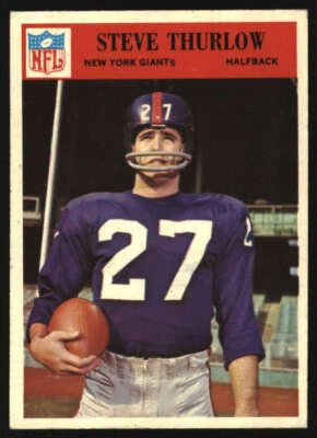 1966 Philadelphia #129 Steve Thurlow EX/EX+ NY Giants 605020 - Image 1 of 2