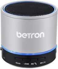 Betron KBS08 Bluetooth Speaker, Wireless, Portable, Mini, Silver