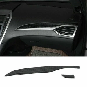Carbon Fiber Look Center Dashboard Console Cover Trim For Lincoln MKZ 2017-2020 - Picture 1 of 6
