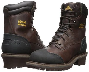 New Chippewa Mens 8 Inch Chocolate Oiled WP Ins Logger Boot Brown 8.5 M 55050 - Picture 1 of 1