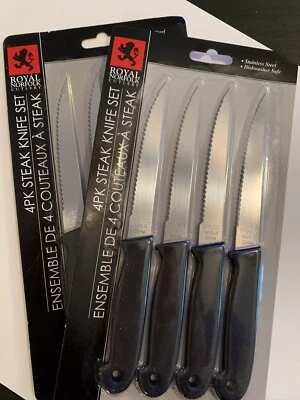 8 Cuchillos de Acero Inoxidable - Cuchillos para Carne de Acero - LOTE DE 8 Cocina CAMPING Nueva Cocina Foto 1 de 4