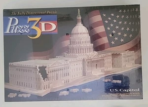 Puzz 3D Puzzle US Capitol Building NEW 718 Pieces Milton Bradley Challenging - Picture 1 of 2