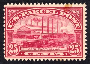 US Scott Q9 Mint NH OG 25c carmine rose Manufacturing Lot Z161 bhmstamps - Picture 1 of 2