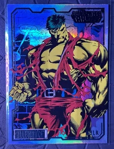 2024 Upper Deck Marvel Allegiance Infinity Trilogy Hulk #9 Parallel Rainbow - Bild 1 von 10