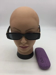 Balenciaga Damenmode Sonnenbrille schwarzes Gestell 51-18-130 blaue Gläser - Bild 1 von 9