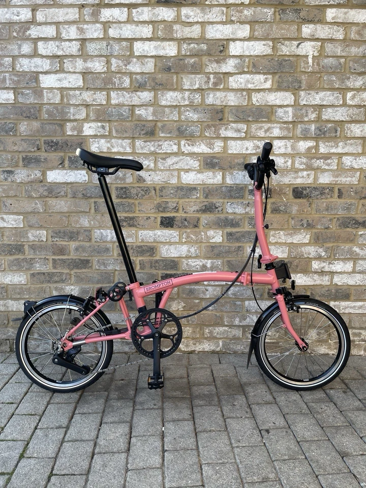 Brompton C line 12 Speed Flamingo Pink Mid - M12L - RRP £1599 - World Delivery - Image 1 of 4