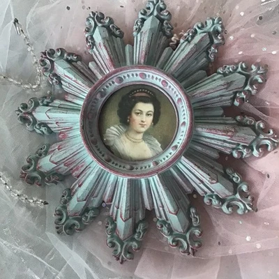 Camafeo Creación Retrato de Jeune Fille ANTIGUO Enmarcado Retrato Decoración de Pared Foto 1 de 4