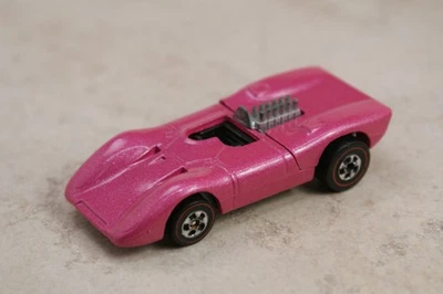 Restored Hot Wheels Redline - Ferrari 312P in 1973 Style Fluorescent Pink!! - Image 1 of 4