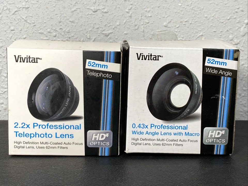 Vivitar HD Hd4 Multi-coated 52mm Telephoto Lens 2.2x for Nikon 18-55mm 52 Mm