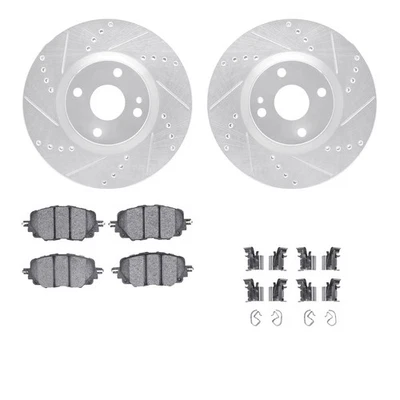 For Mazda MX-5 Miata 16-24 Brake Kit eLINE Series Drilled & Slotted Front Brake - Image 1 of 4