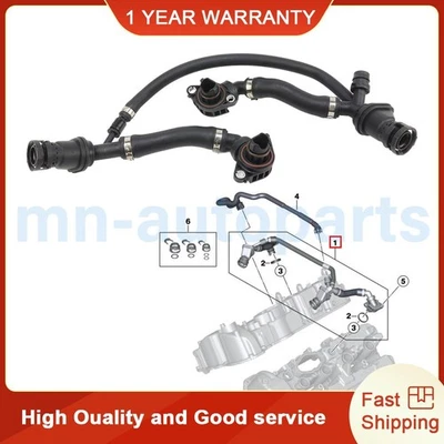 Manguera respirador PCV cárter 11158647961 para BMW 550i 650i 750Li 4,4 L 2013-2019 Foto 1 de 4