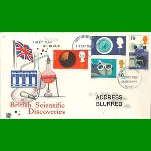UK FDC British Scientific Discoveries Commemorative First Day Cover, 19.9.1967 - Bild 1 von 1