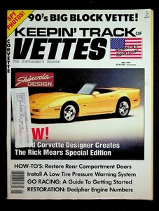 Keepin' Track of Vettes Magazine MAY 1990 Rick Mears Special Edition Corvette - Picture 1 of 3