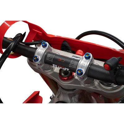 Tusk Titanium Handlebar Clamp Bolt Kit Burnt Blue 2156840003 - Image 1 of 2