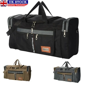 Mens Extra Large Big Sports Gym Holdall Bag Travel Work Cabin Barrel Bag UK - Picture 1 of 11