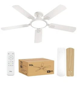 TCL Ceiling Fans with Lights, 52 Inch Low Profile Ceiling Fan with Light......D1 - Picture 1 of 14