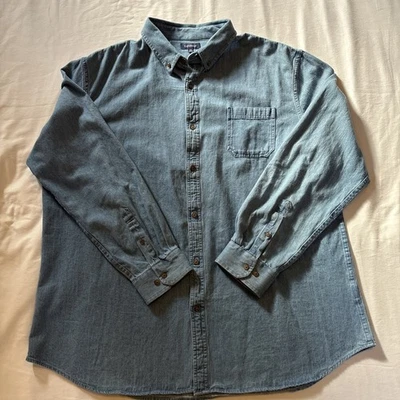 Croft & Barrow Size XXL Blue Denim Shirt - Image 1 of 4