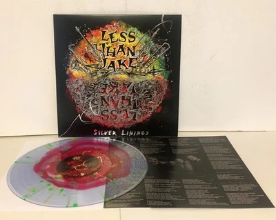 LESS THAN JAKE silver linings Lp MULTI-COLORED Vinyl Record with lyrics insert - Image 1 of 3
