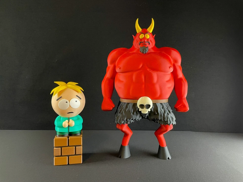 Satan from South Park 3D Printed Figure | Funny Decor or Offbeat Gift - Image 1 of 4