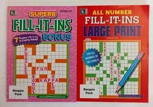 Word Puzzles Kappa Fill-It-Ins Puzzle Books 2022 Lot of 2 - Picture 1 of 10